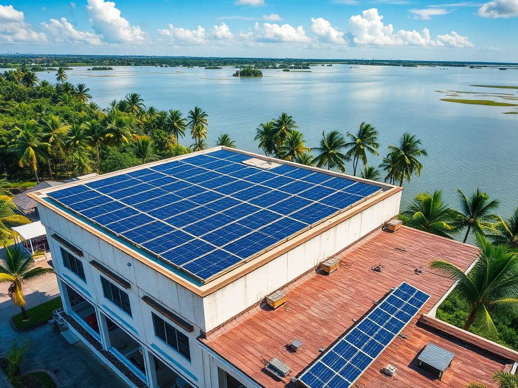 Commercial rooftop, Kochi — 240 kW