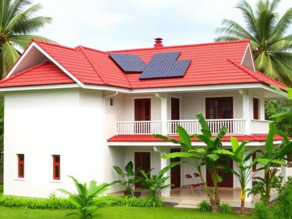 Tiled-roof home, Thrissur — 8 kW